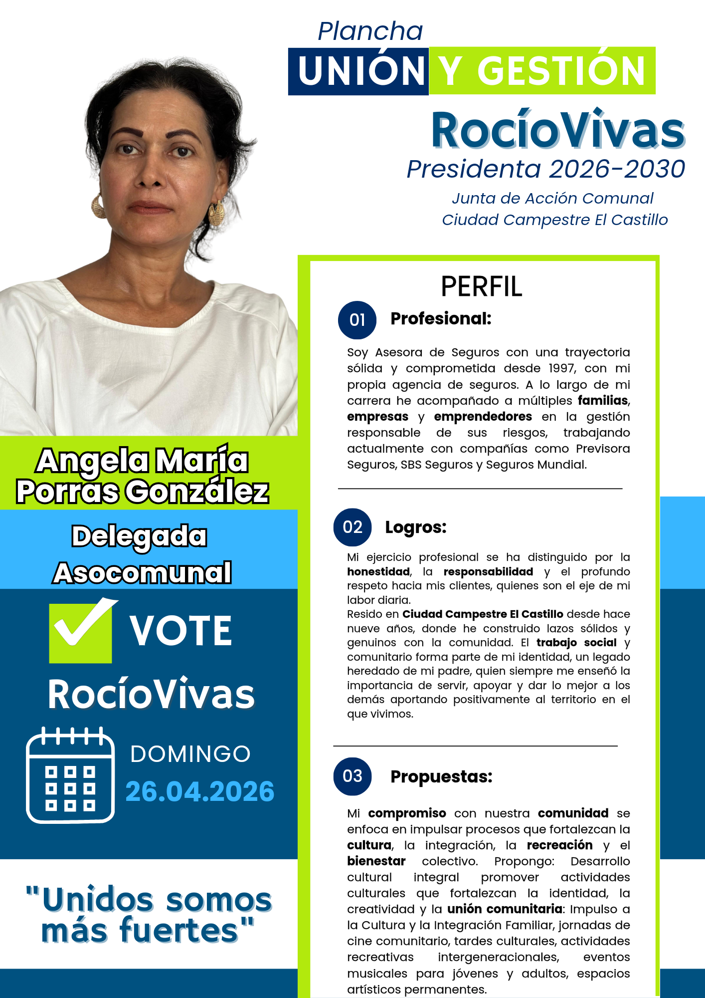 Angela Porras, Delegada — Consejo Comunal / Asocomunal